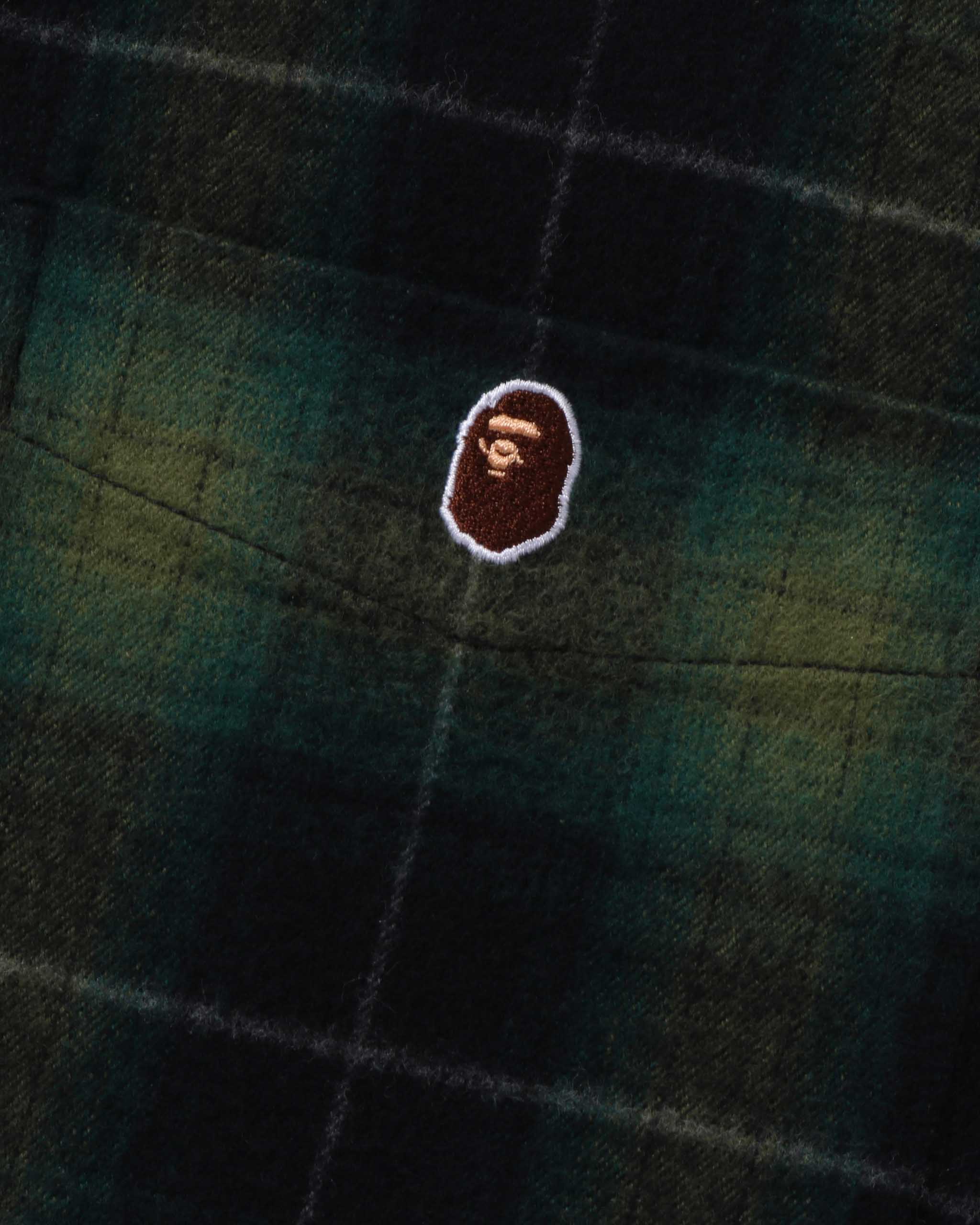 APE HEAD ONE POINT FLANNEL CHECK SHIRT image