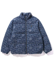 DENIM MONOGRAM PUFFER DOWN JACKET thumbnail image