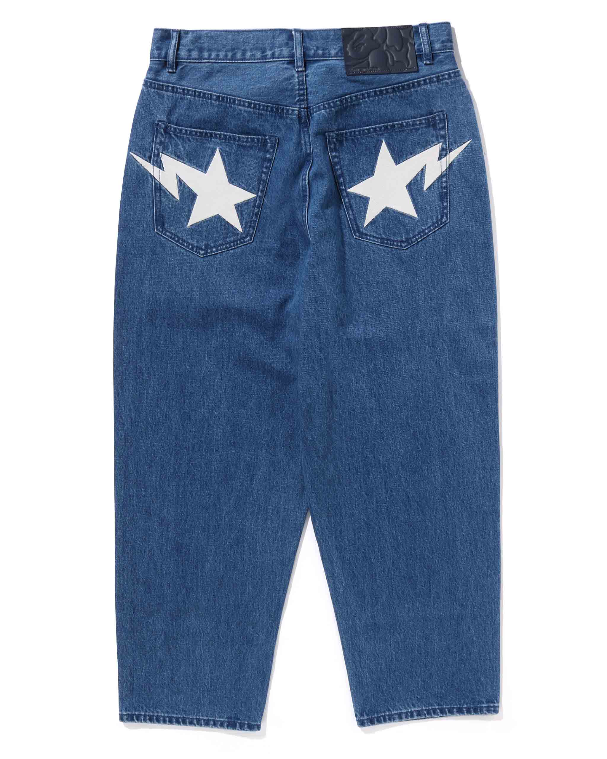 METAL LOGO PIN DENIM PANTS image