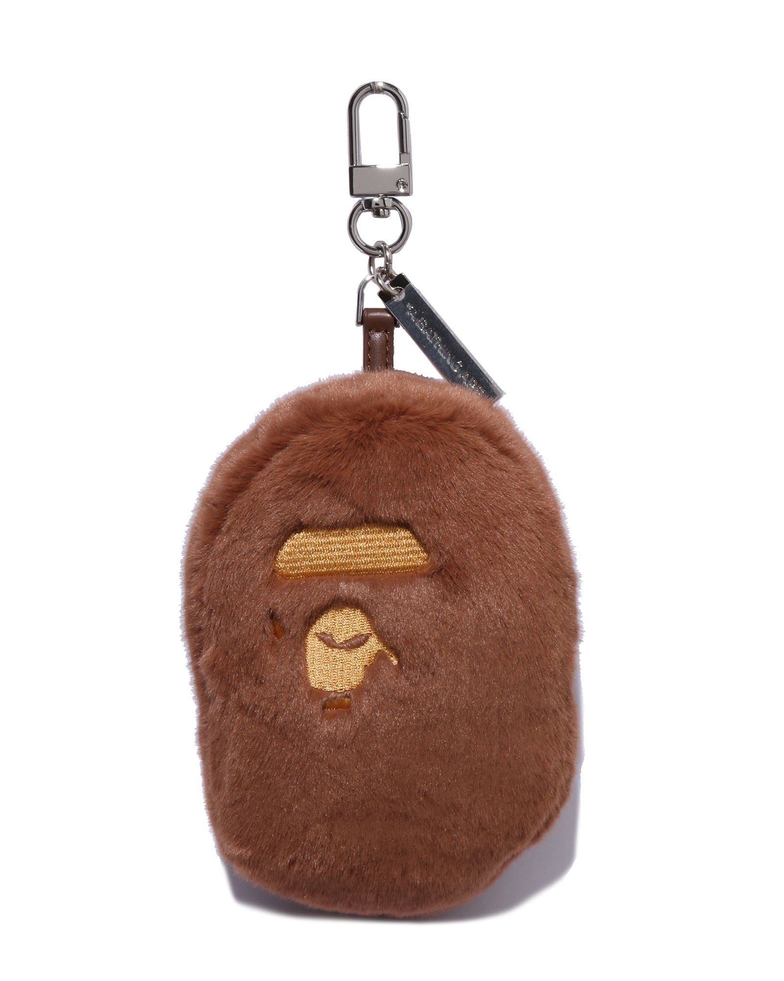 APE HEAD FAUX FUR KEYCHAIN image