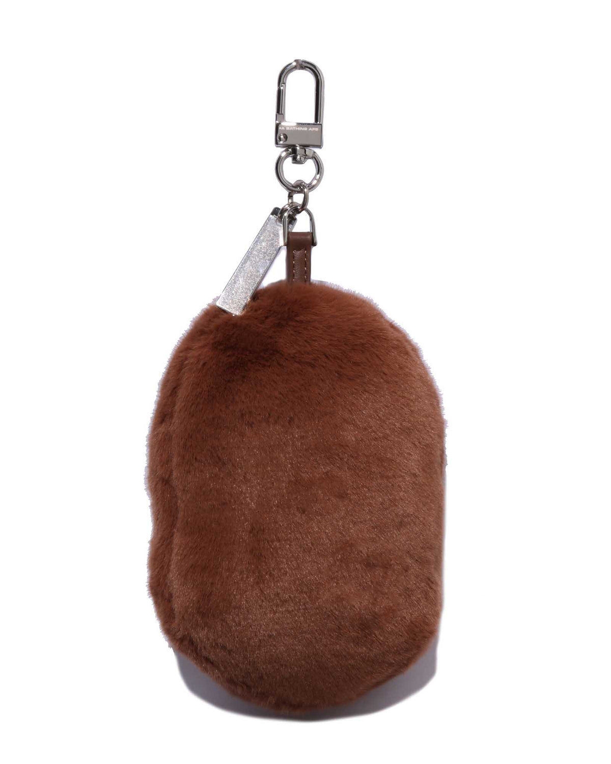 APE HEAD FAUX FUR KEYCHAIN image