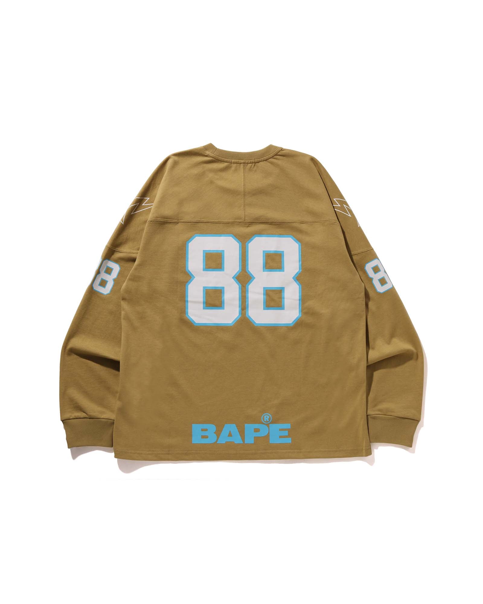 BAPE FOOTBALL RELAXED FIT LS TEE image