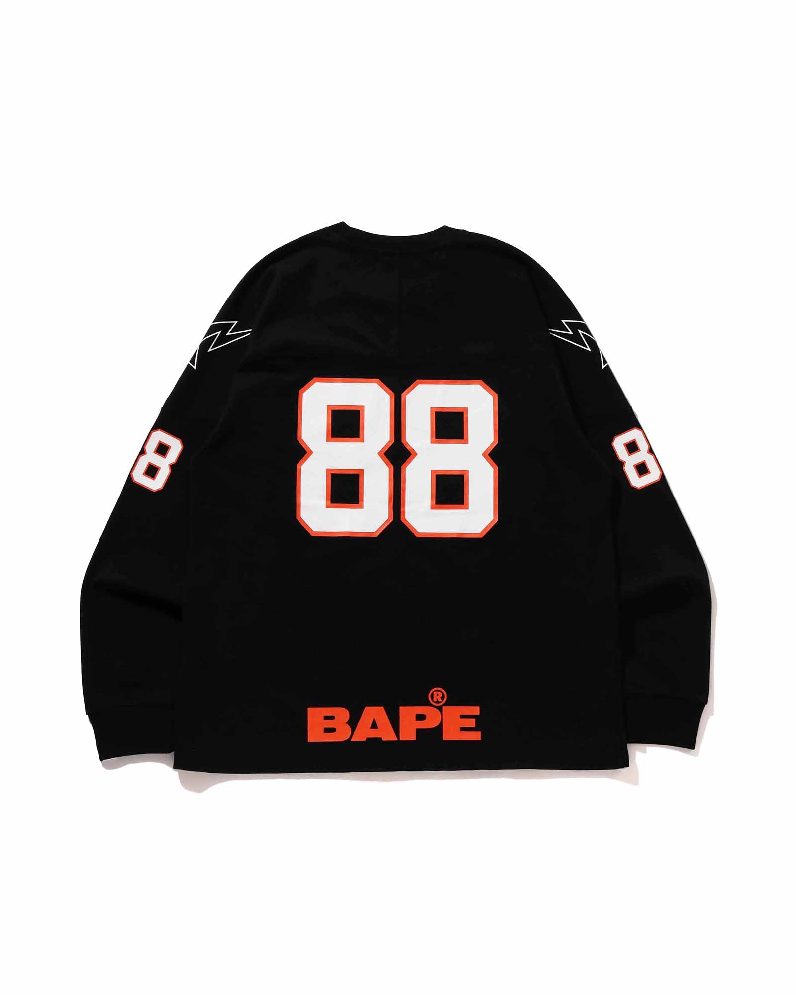 BAPE FOOTBALL RELAXED FIT LS TEE image