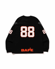 BAPE FOOTBALL RELAXED FIT LS TEE thumbnail image