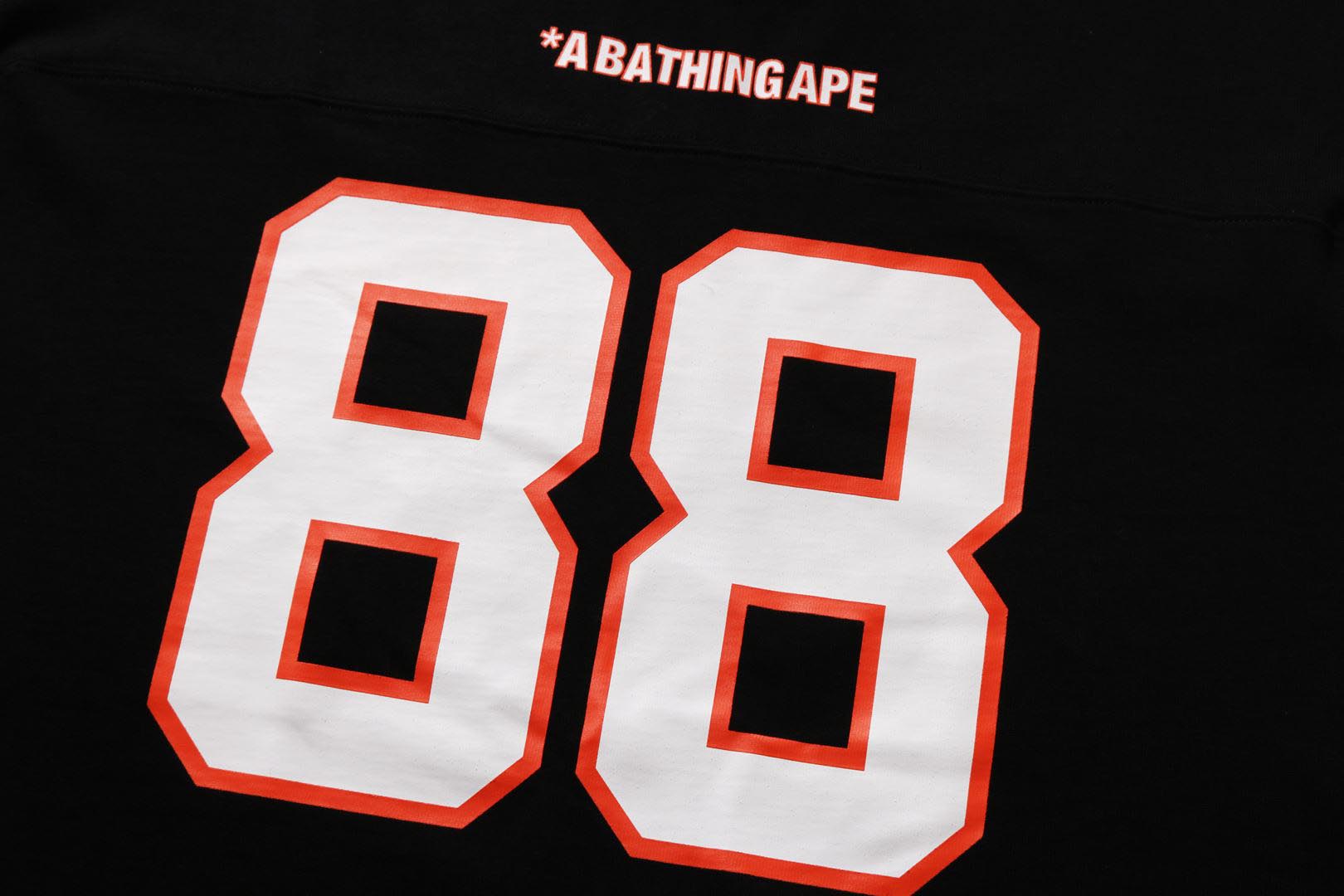 BAPE FOOTBALL RELAXED FIT LS TEE image