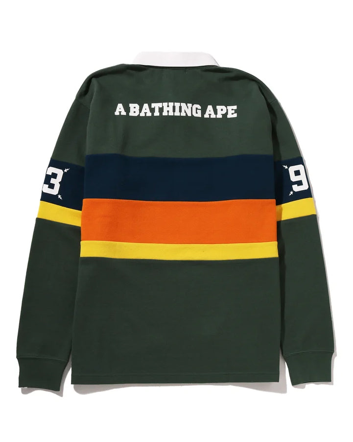BY BATHING APE STRIPED RUGBY SHIRT image
