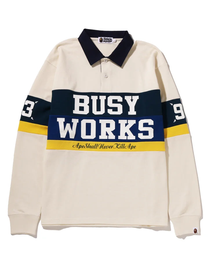 BY BATHING APE STRIPED RUGBY SHIRT image