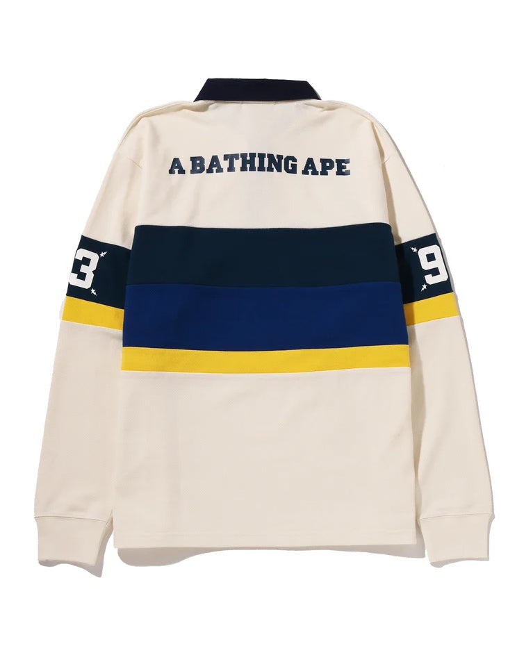 BY BATHING APE STRIPED RUGBY SHIRT image