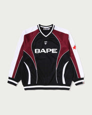 BAPE SOCCER LOGO WARM UP RELAXED FIT LS TEE thumbnail image
