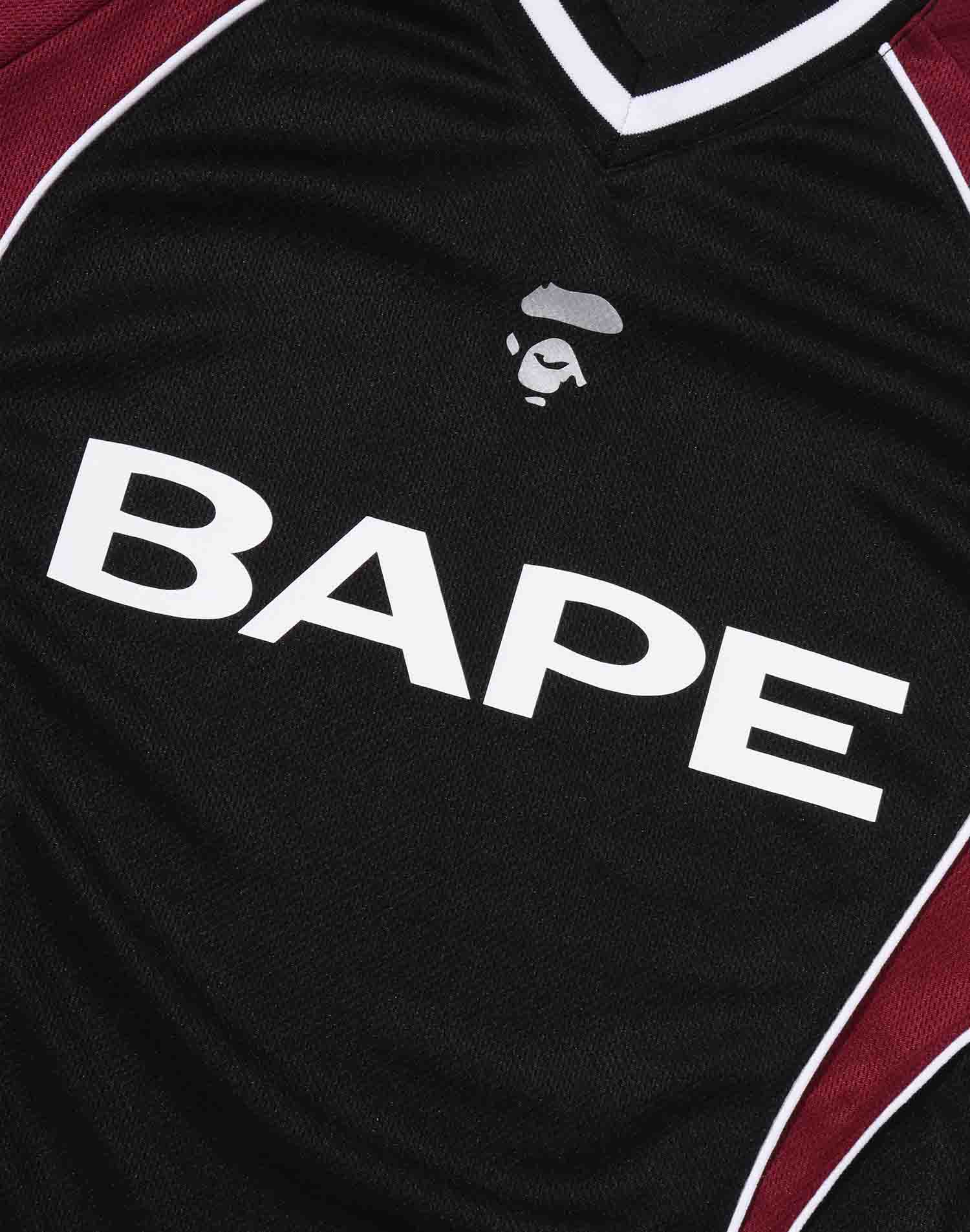BAPE SOCCER LOGO WARM UP RELAXED FIT LS TEE image