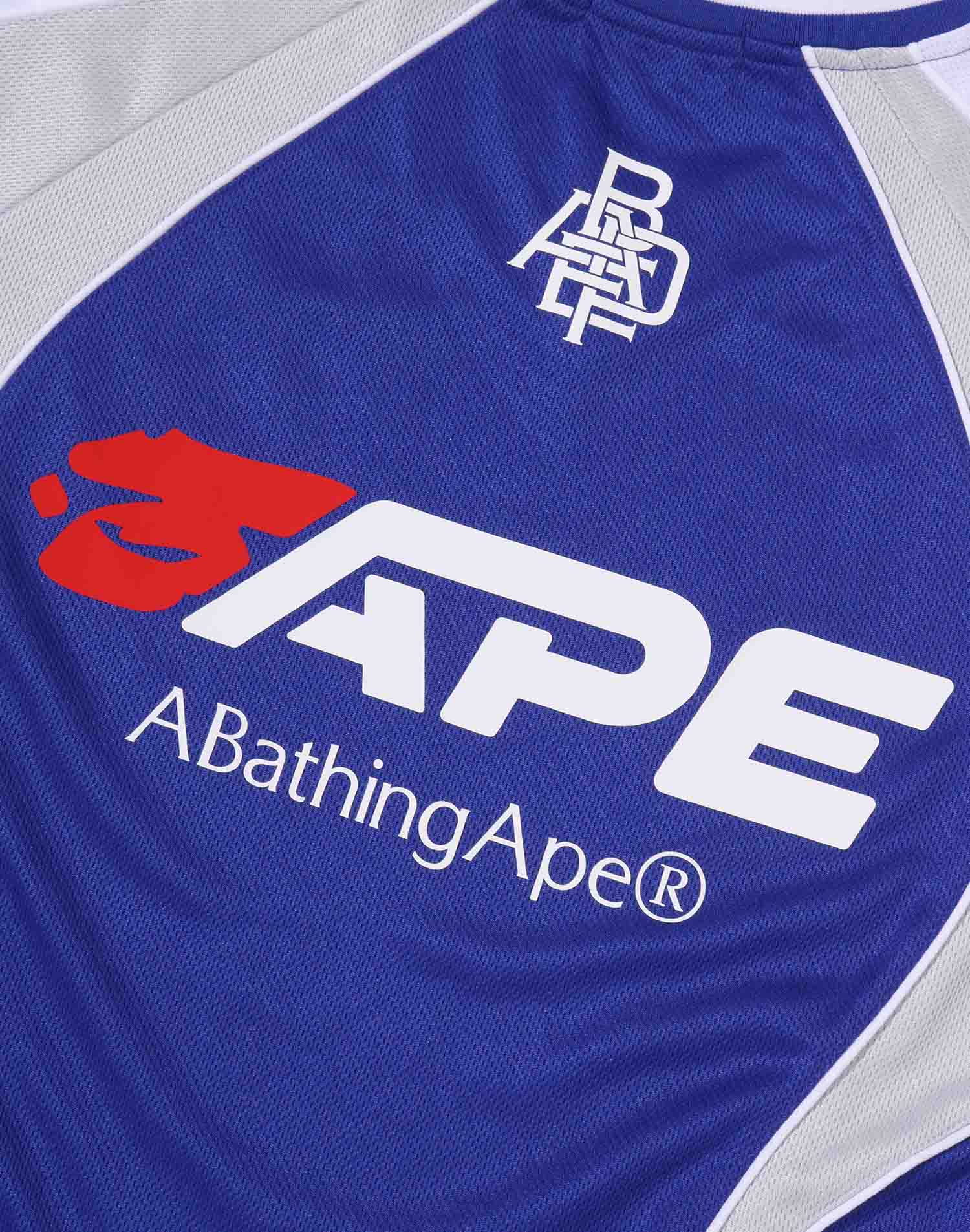 BAPE SOCCER LOGO WARM UP RELAXED FIT LS TEE image
