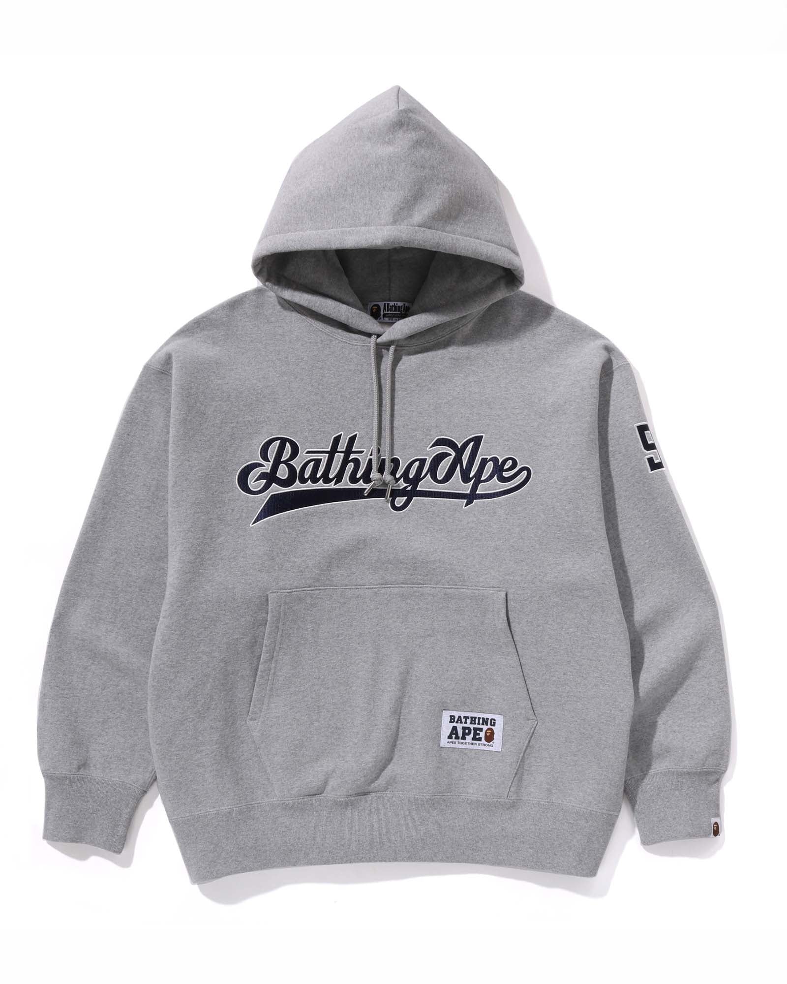 BASEBALL LOGO RELAXED FIT PULLOVER HOODIE image