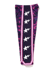 COLOR CAMO MESH HIGH SPLIT SNAP BUTTON RELAXED FIT PANTS thumbnail image