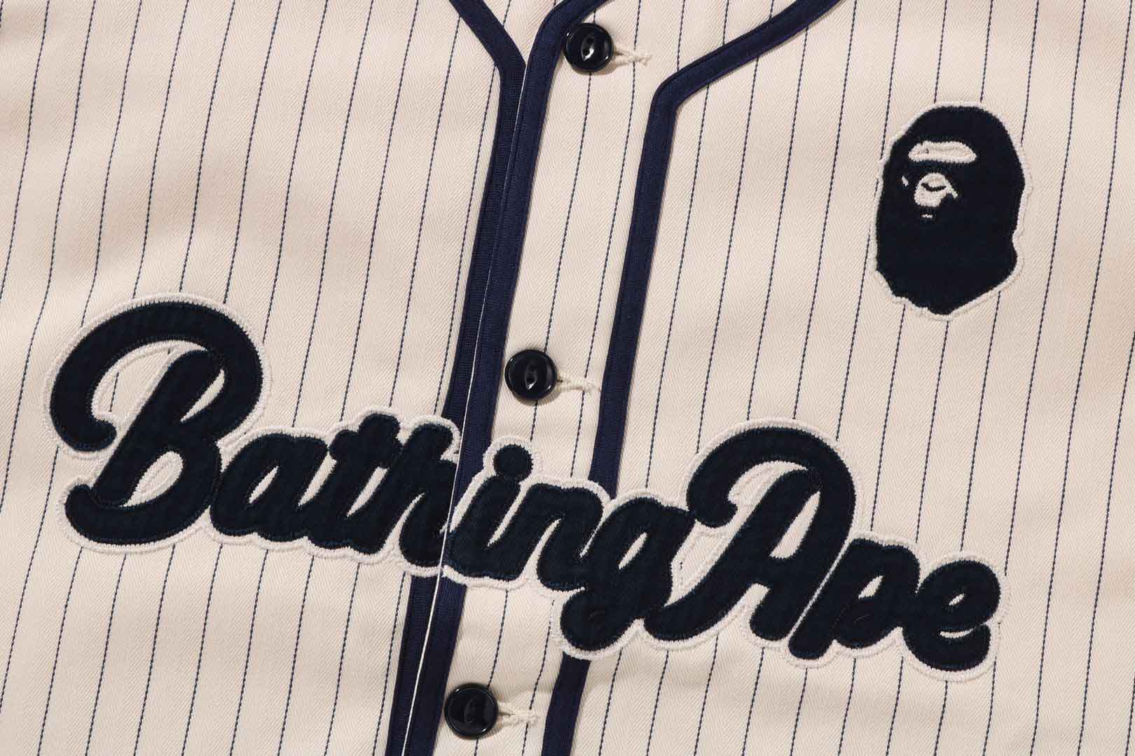 A BATHING APE BASEBALL SHIRT image