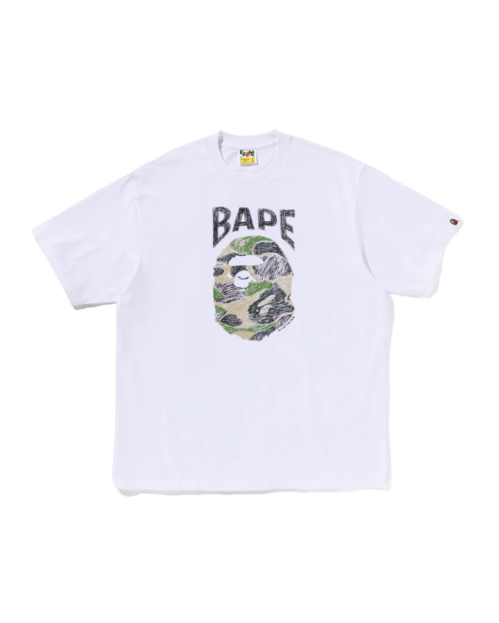 ABC CAMO HAND DRAW APE HEAD RELAXED FIT TEE image