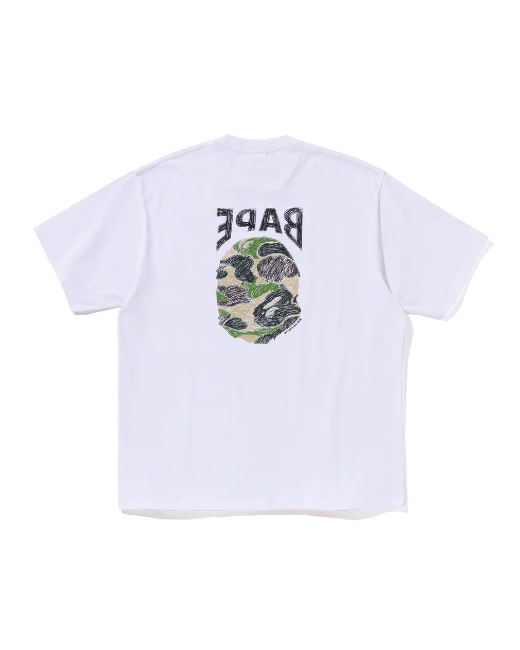 ABC CAMO HAND DRAW APE HEAD RELAXED FIT TEE image
