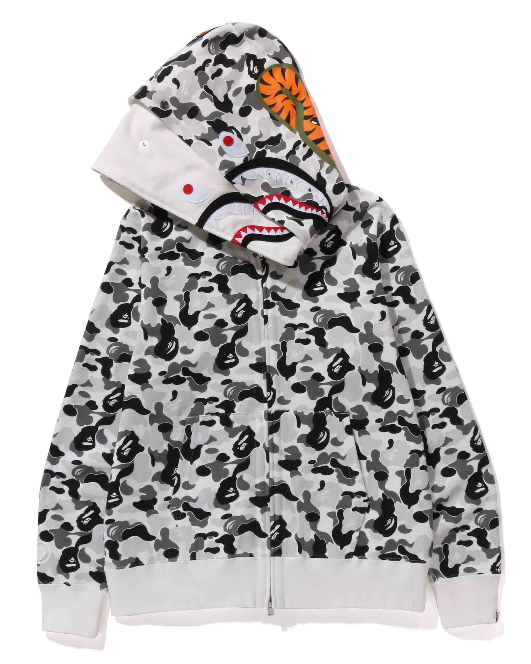 ABC CAMO DOUBLE SHARK FULL ZIP HOODIE – Stress