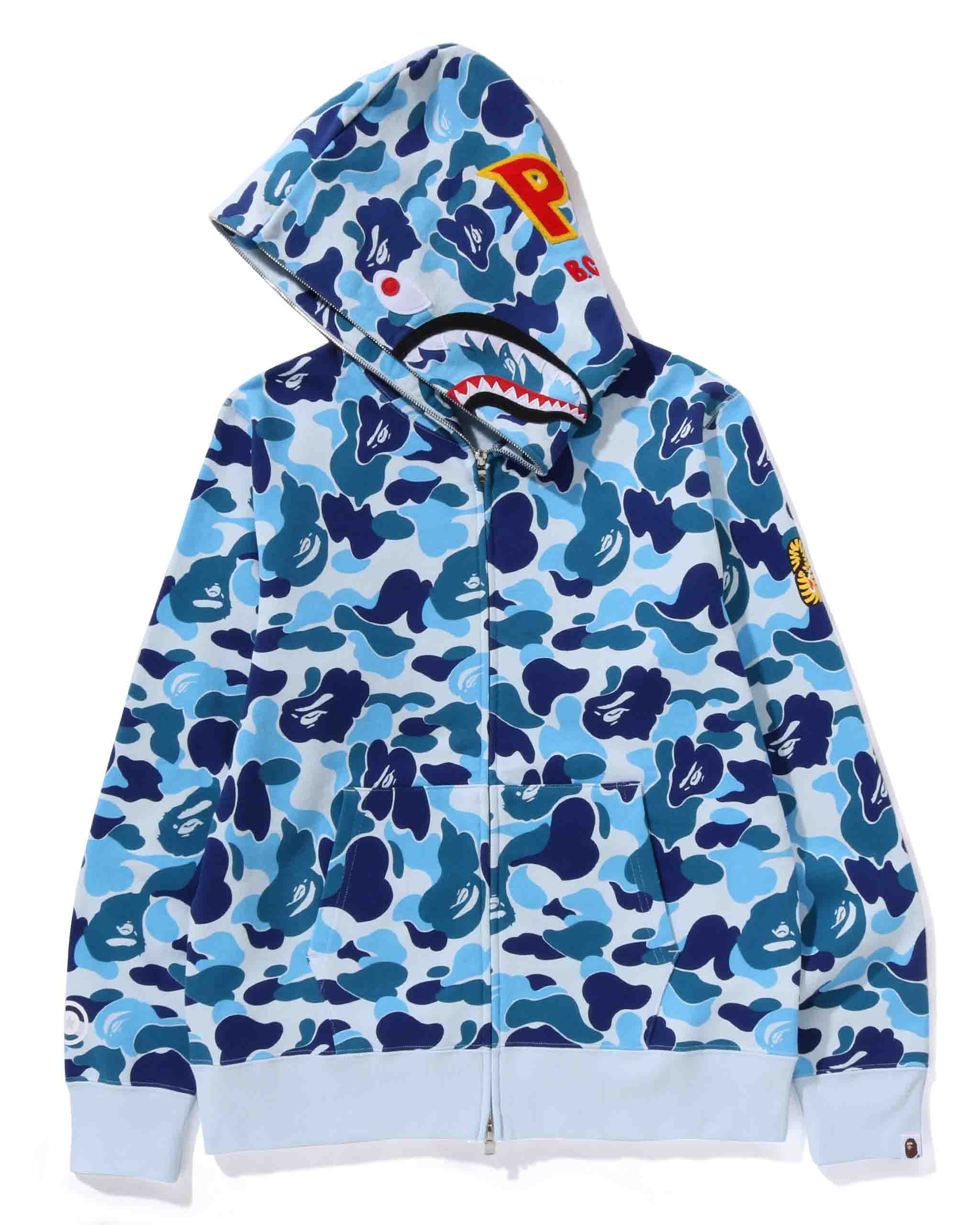 ABC CAMO SHARK FULL ZIP HOODIE image