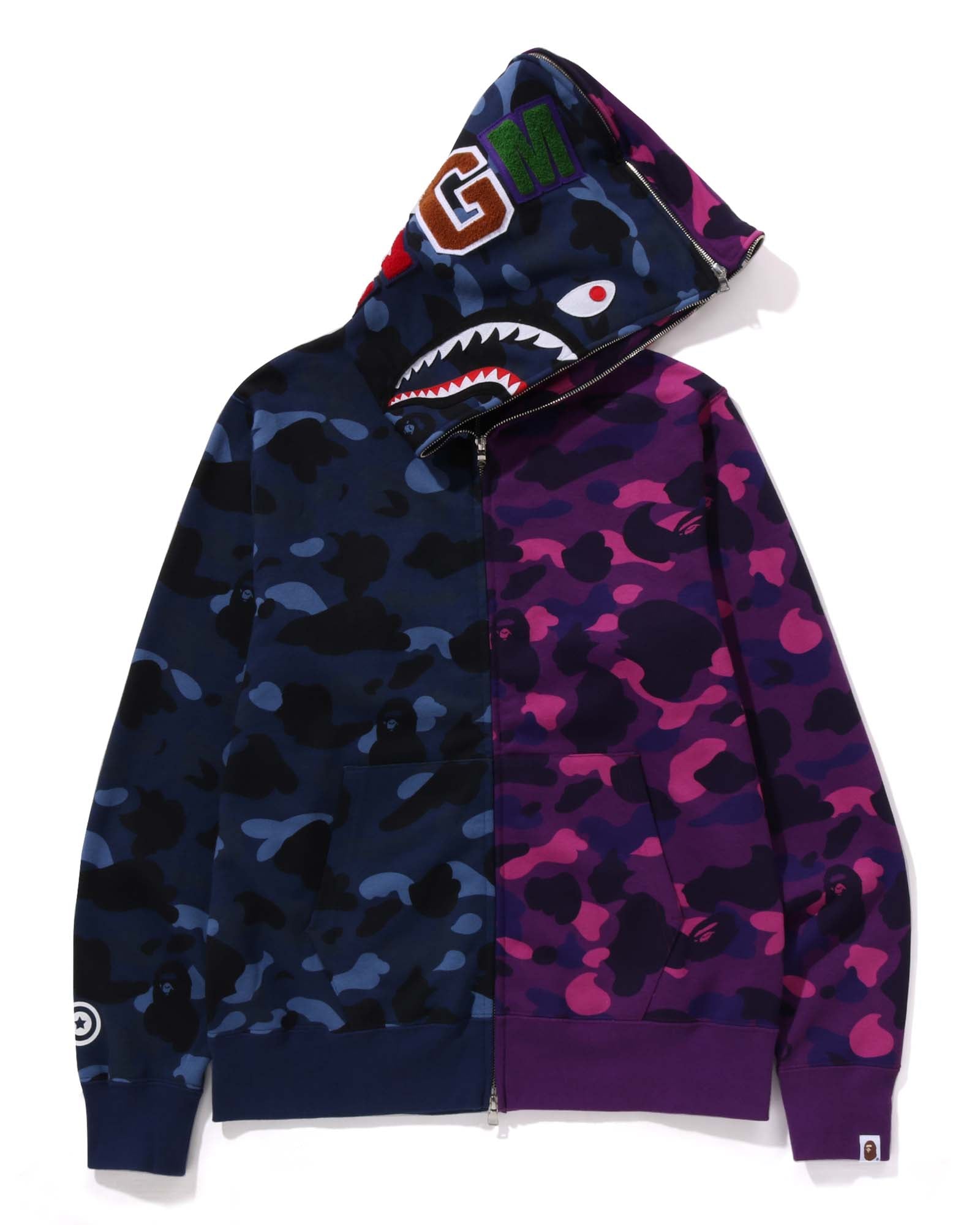 COLOR CAMO SEPARATE SHARK FZ HOODIE image