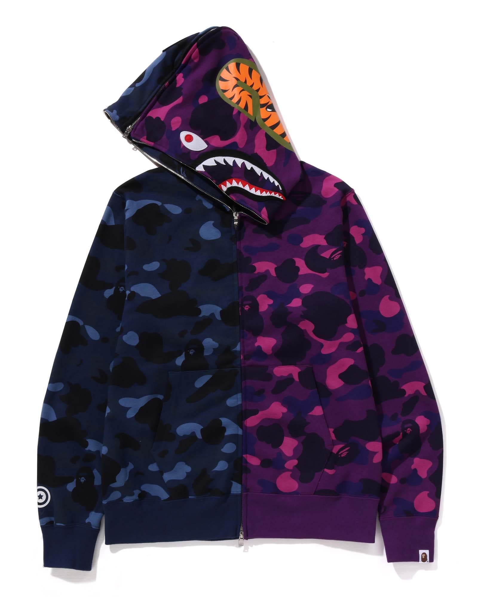 COLOR CAMO SEPARATE SHARK FZ HOODIE image