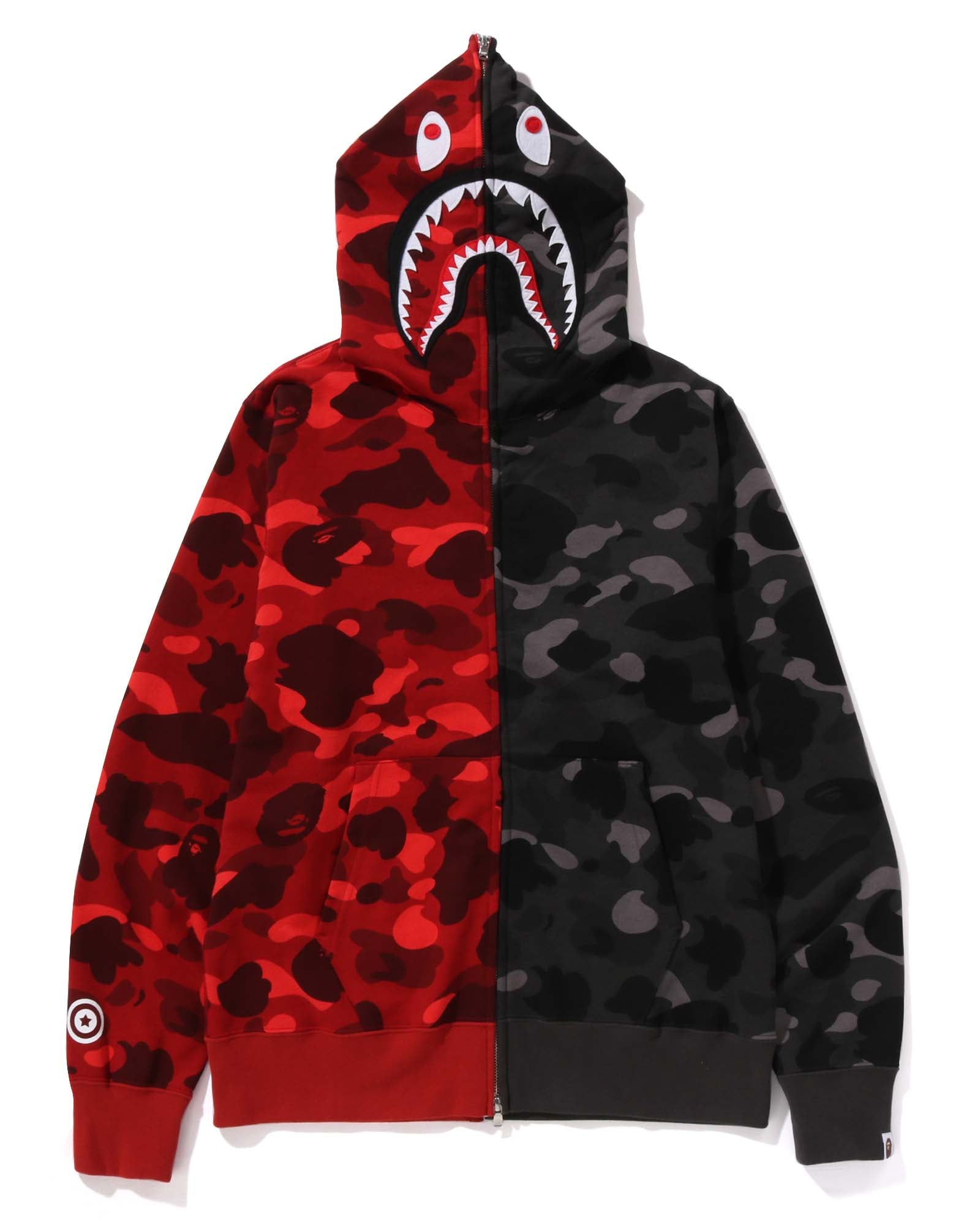 COLOR CAMO SEPARATE SHARK FZ HOODIE image