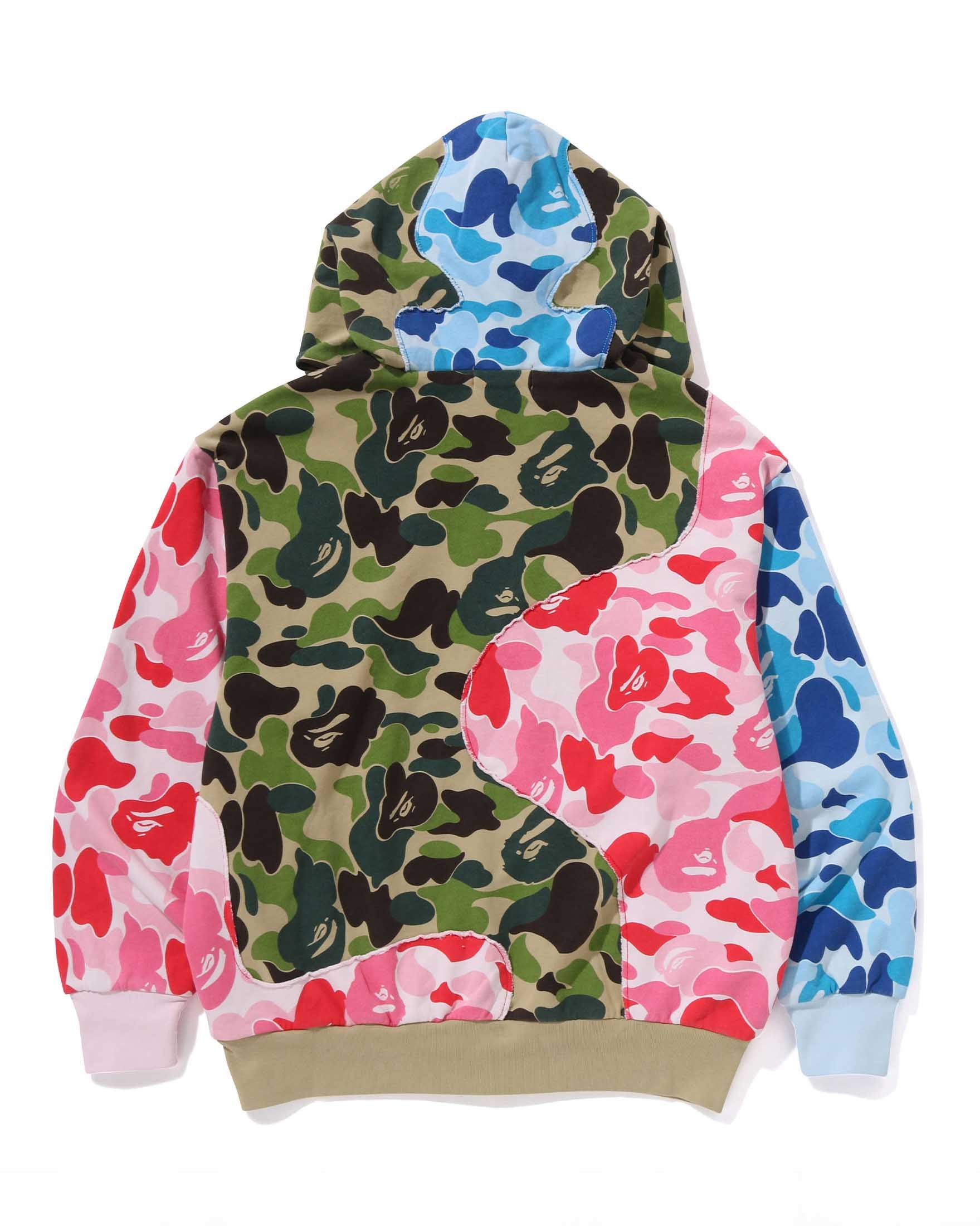 ABC CAMO PATCHWORK RELAXED FIT ZIP HOODIE image