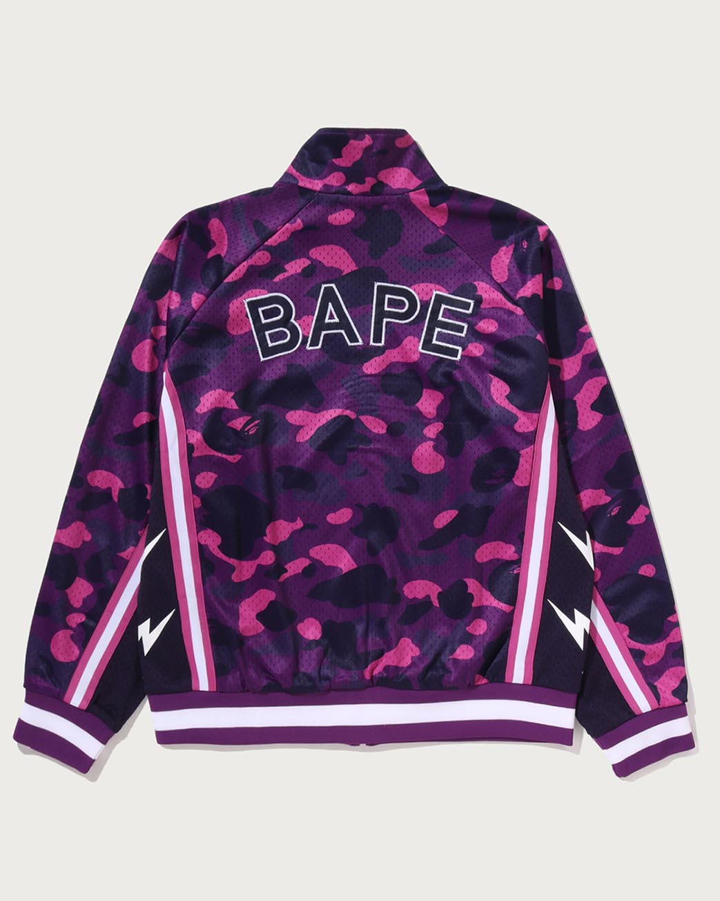 COLOR CAMO MESH RELAXED FIT TRACK JACKET image