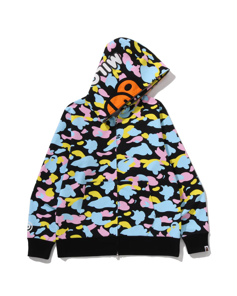 NEW MULTI CAMO BABY MILO REGULAR FIT FULL ZIP HOODIE image