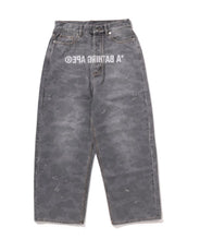 1ST CAMO DESTROYED LOOSE FIT DENIM PANTS thumbnail image