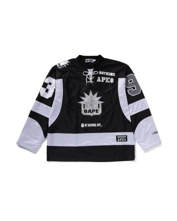 MULTI LOGO RELAXED FIT LS ICE HOCKEY JERSEY image