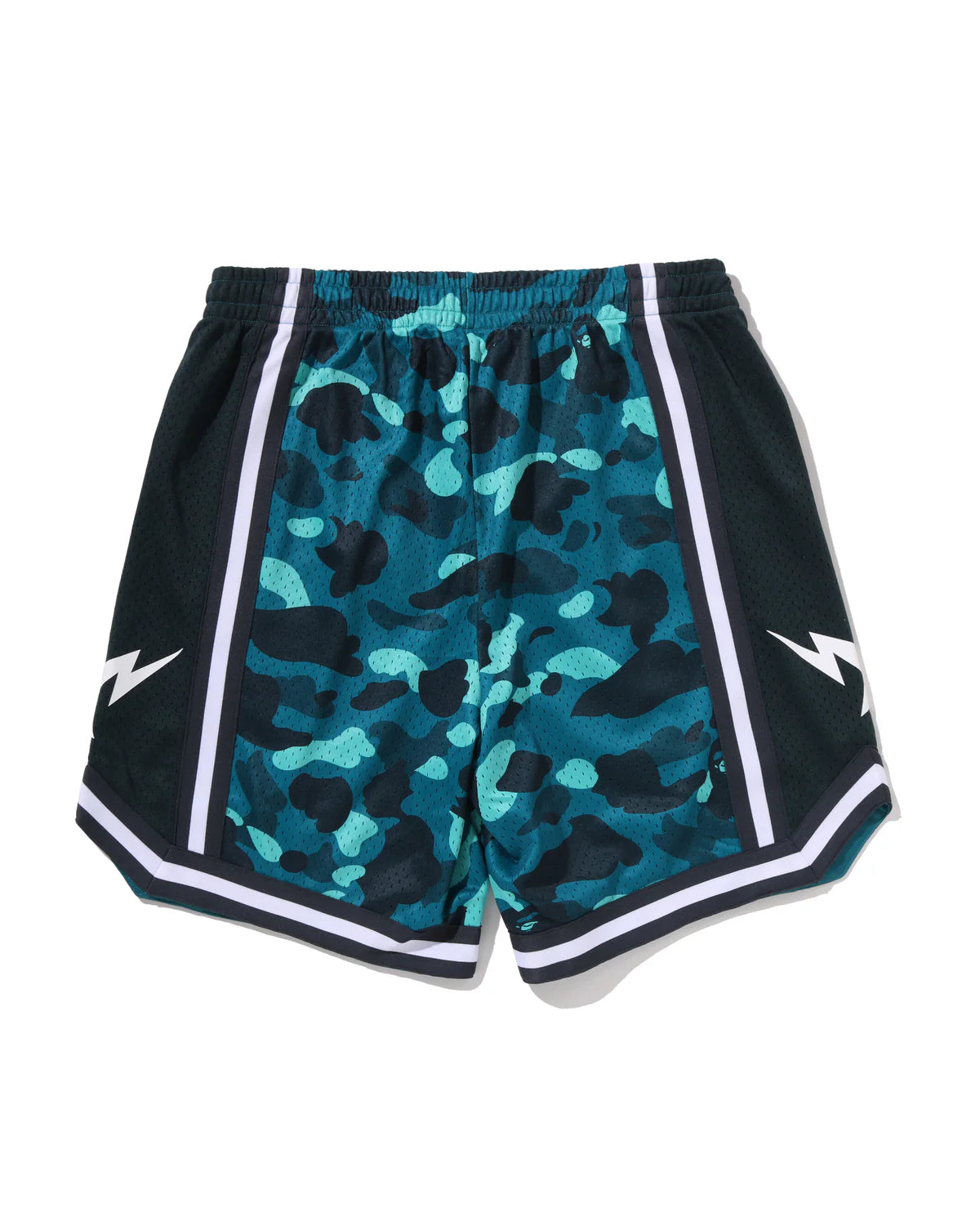 COLOR CAMO MESH RELAXED FIT SHORTS image