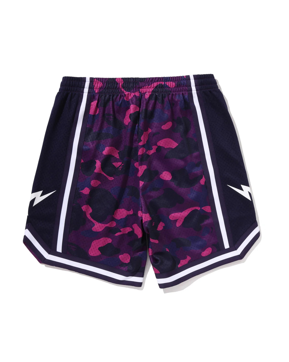 COLOR CAMO MESH RELAXED FIT SHORTS image