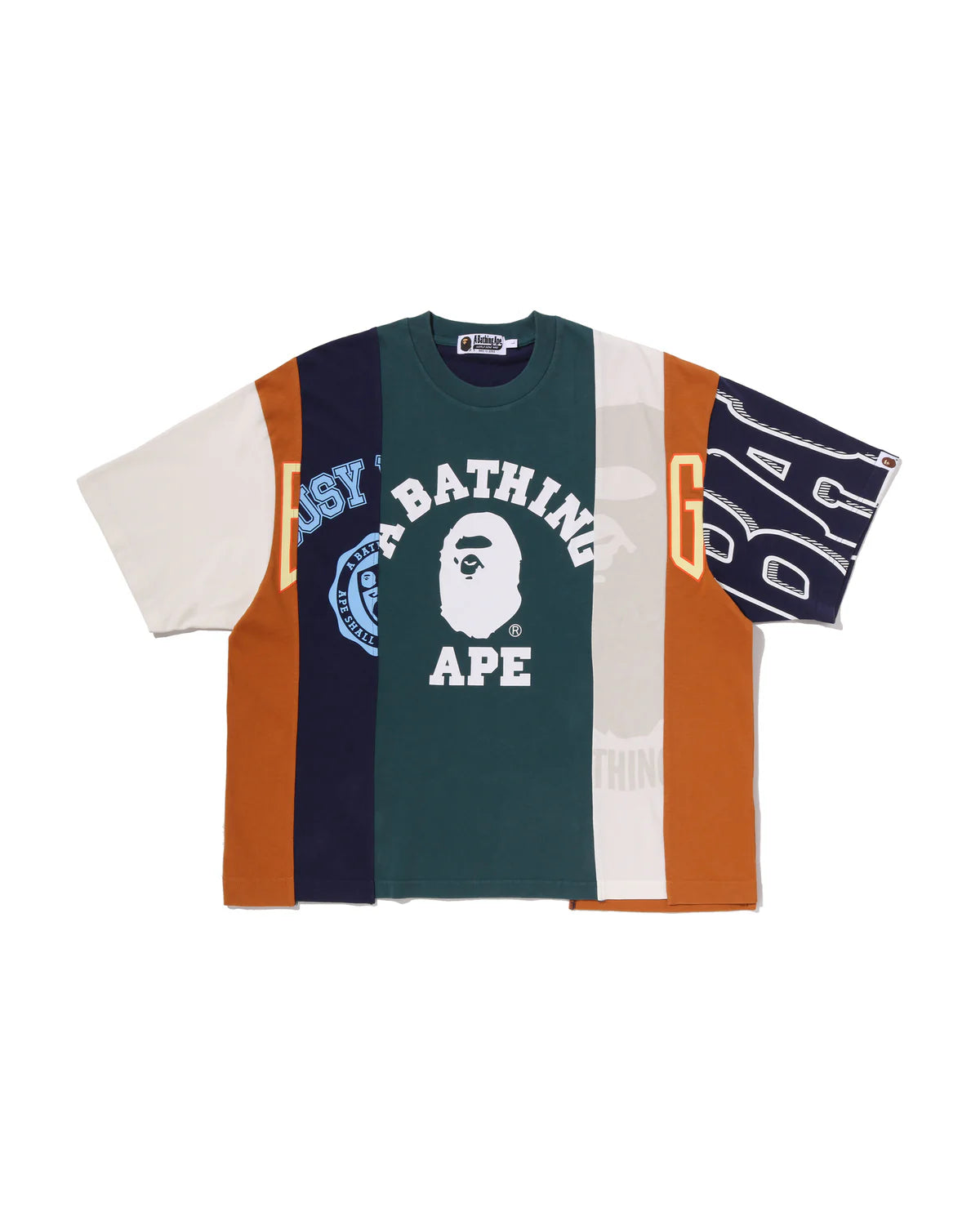 UPCYCLED MULTI LOGO CROPPED FIT TEE image