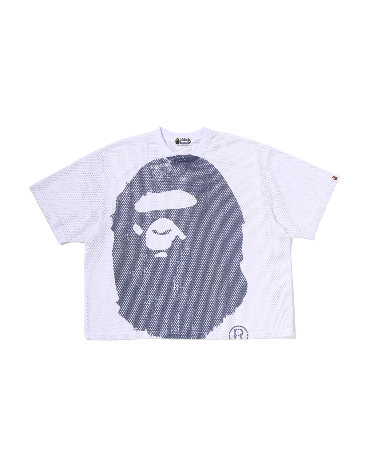 WATER PRINT APE HEAD MESH RELAXED FIT TEE image