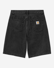 Landon Shorts Black Stoned Wash thumbnail image
