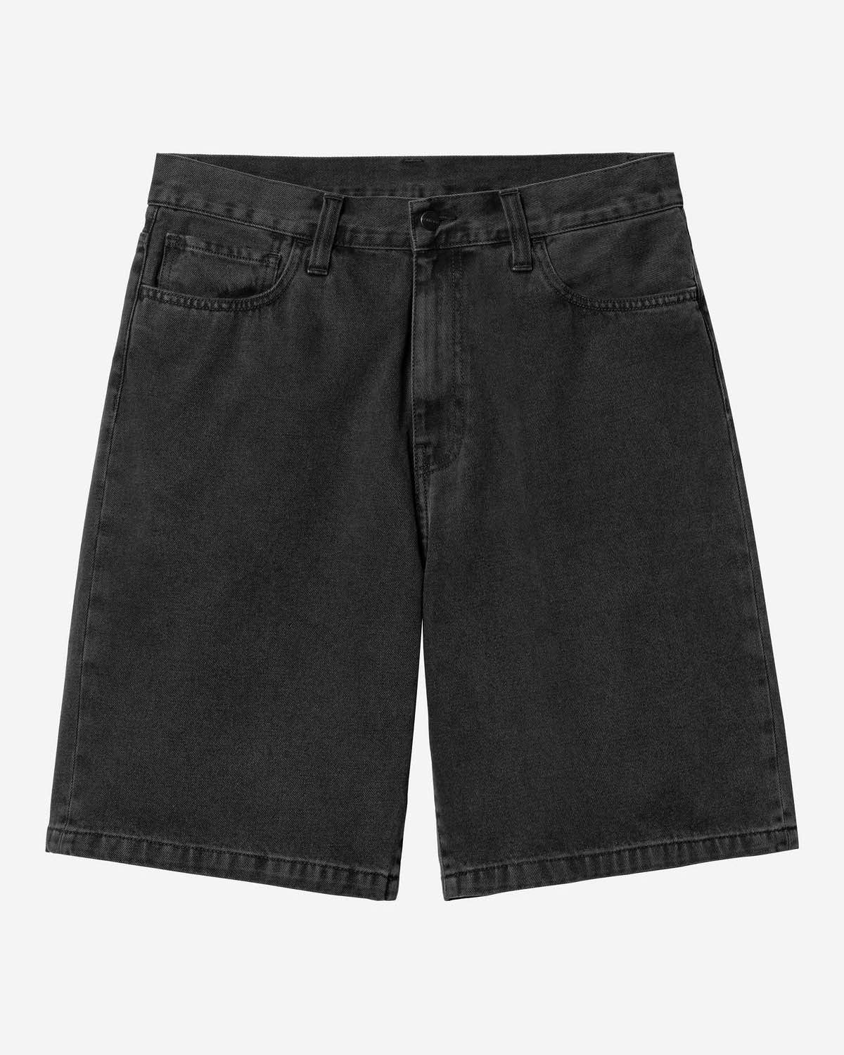 Landon Shorts Black Stoned Wash image