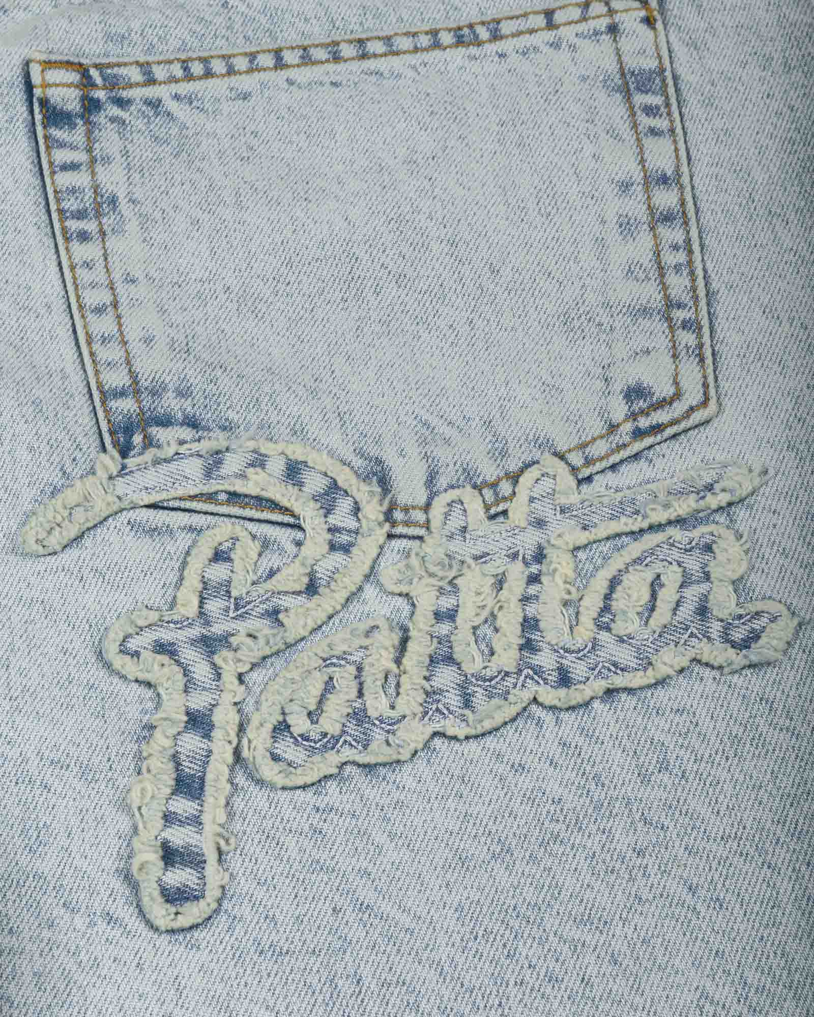 Patta Light Wash Denim Shorts image