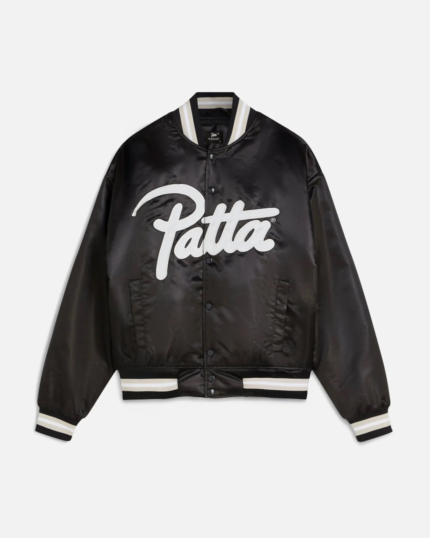 Patta Script Logo Satin Varsity Jacket image
