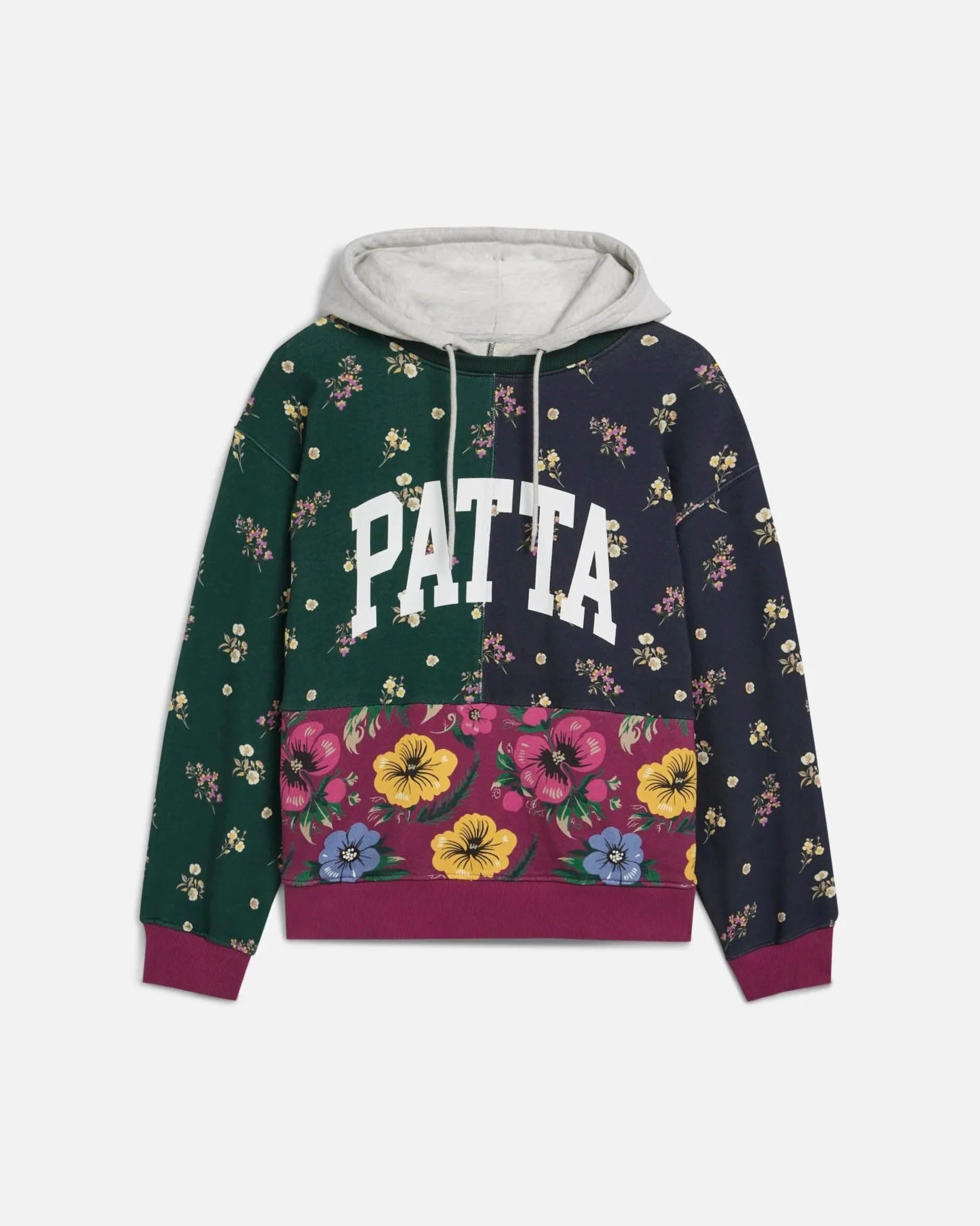Patta Floral Patchwork Hooded Sweater image