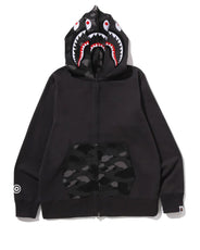 COLOR CAMO SHARK FULL ZIP DOUBLE HOODIE thumbnail image
