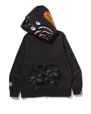 COLOR CAMO SHARK FULL ZIP DOUBLE HOODIE thumbnail image
